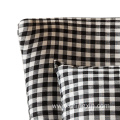 Black & White Plaid Leisure Arm Chair